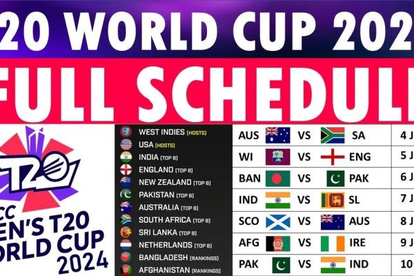 Check out T20 World Cup 2024 Schedule and latest update